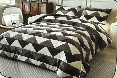 COBERTOR CON CHIPORRO DISEÑO 2 PLAZAS 200x220CM