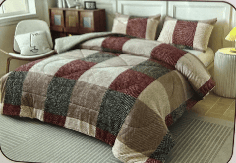 COBERTOR CON CHIPORRO DISEÑO PLAZA 1/2 180x200CM