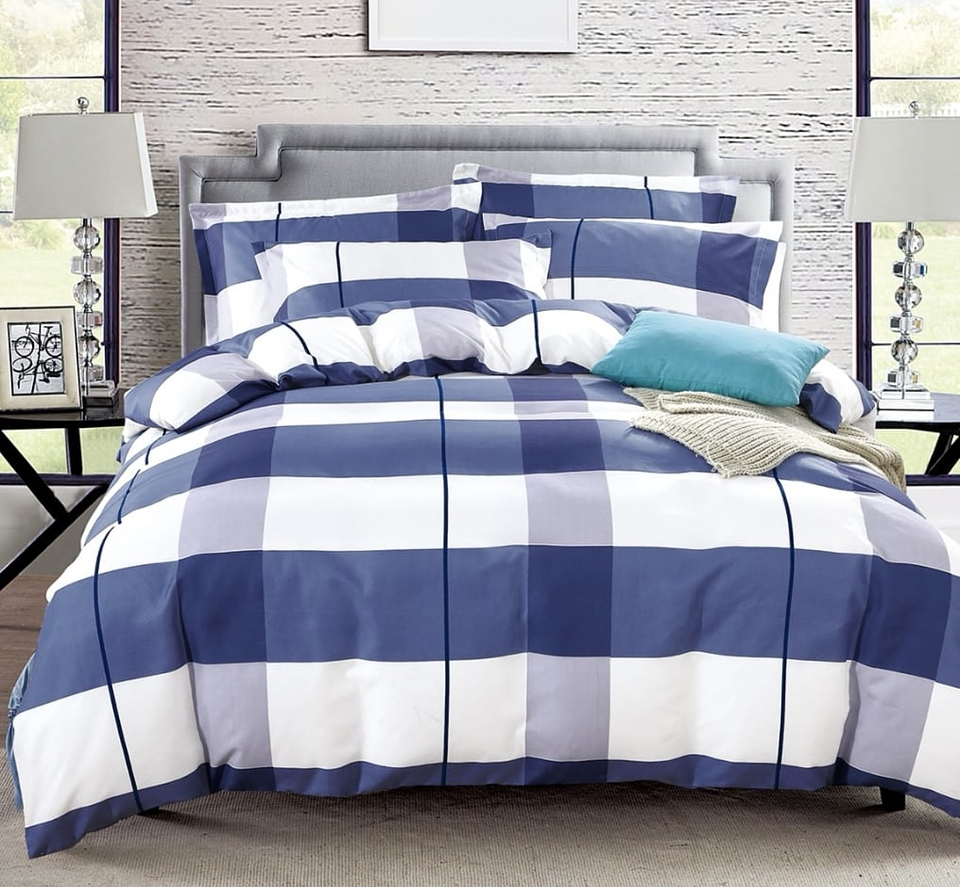 SET DE SABANA DE ALGODÓN DISEÑO DE 1 PLAZA 7