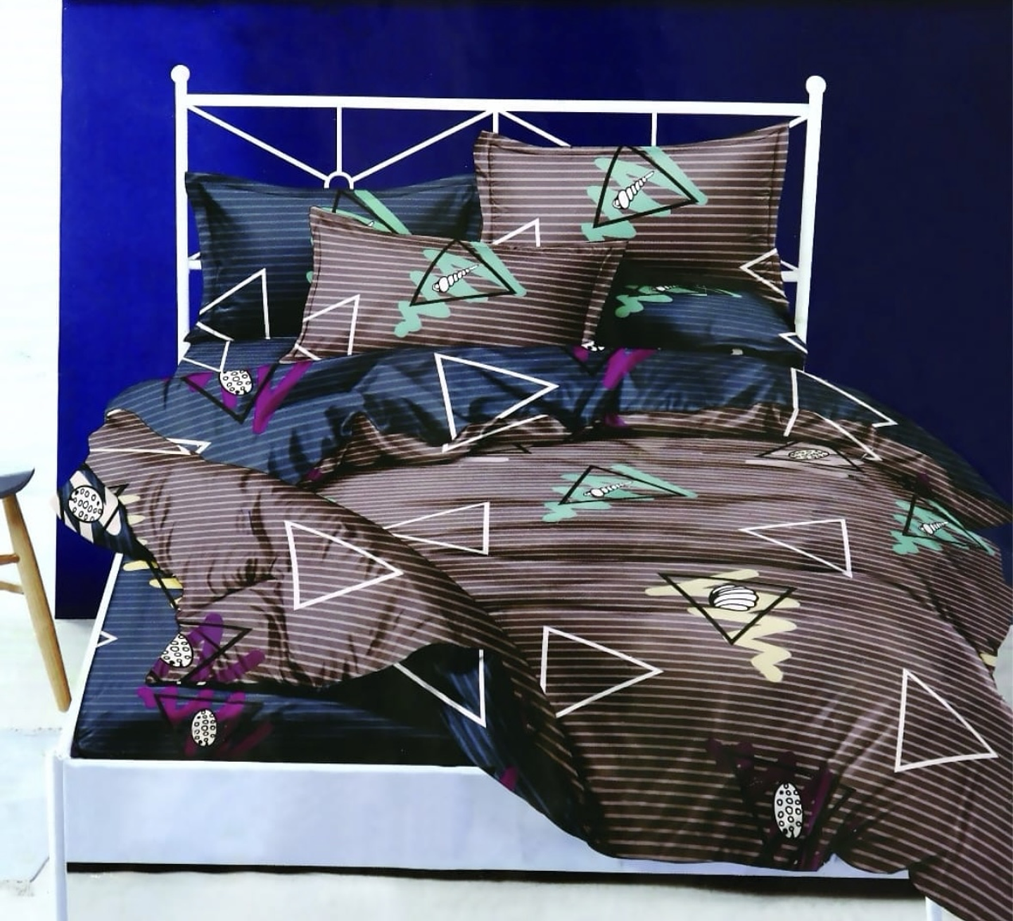 SET DE SABANA DE ALGODÓN DISEÑO DE 1 PLAZA 10