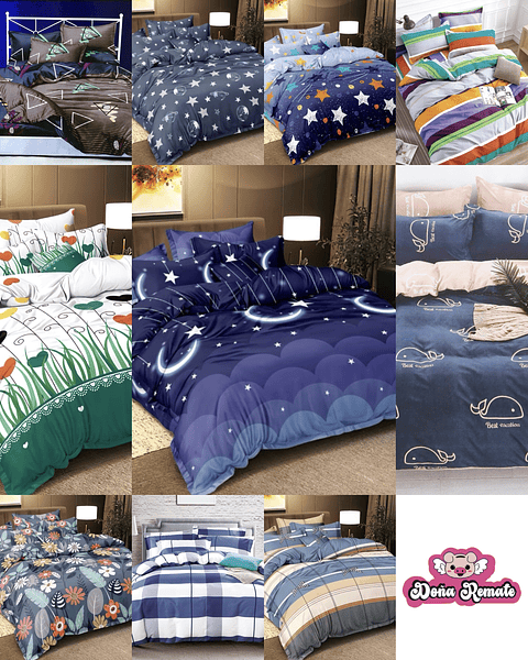 SET DE SABANA DE ALGODÓN DISEÑO DE 1 PLAZA