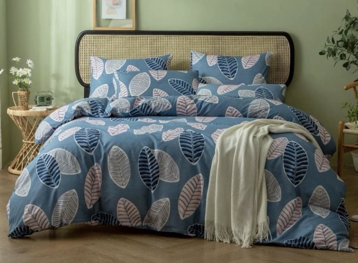 SET DE SABANA DE ALGODÓN DISEÑO DE 2.0 PLAZAS 2