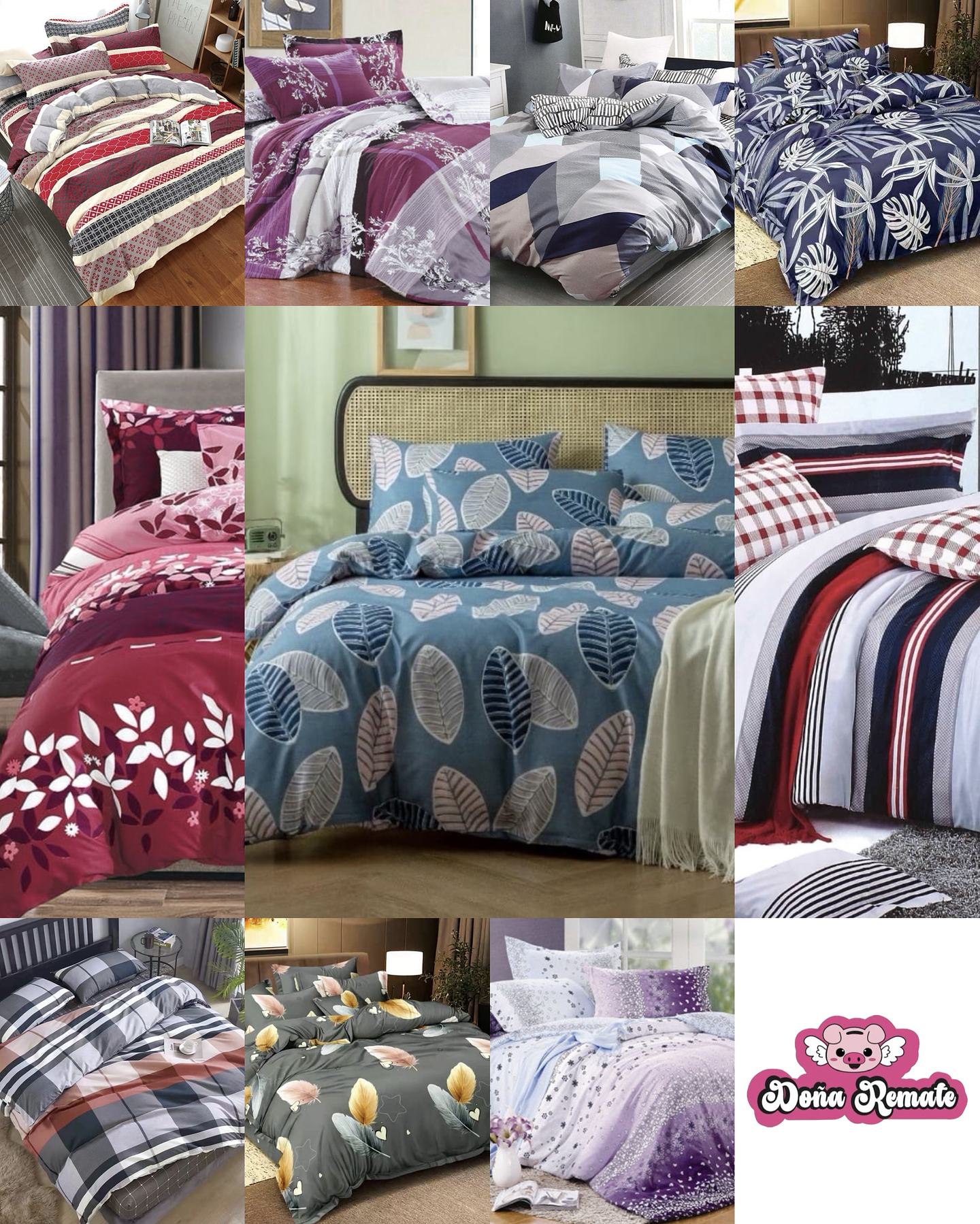 SET DE SABANA DE ALGODÓN DISEÑO DE 2.0 PLAZAS 1