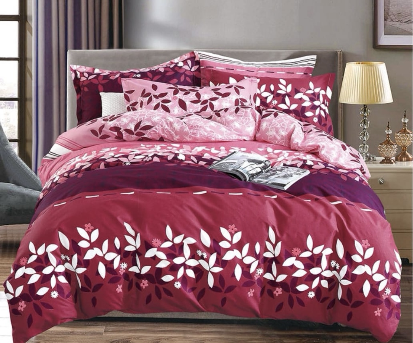 SET DE SABANA DE ALGODÓN DISEÑO DE 2.5 PLAZAS KING 3