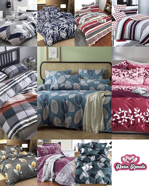 SET DE SABANA DE ALGODÓN DISEÑO DE 2.5 PLAZAS KING