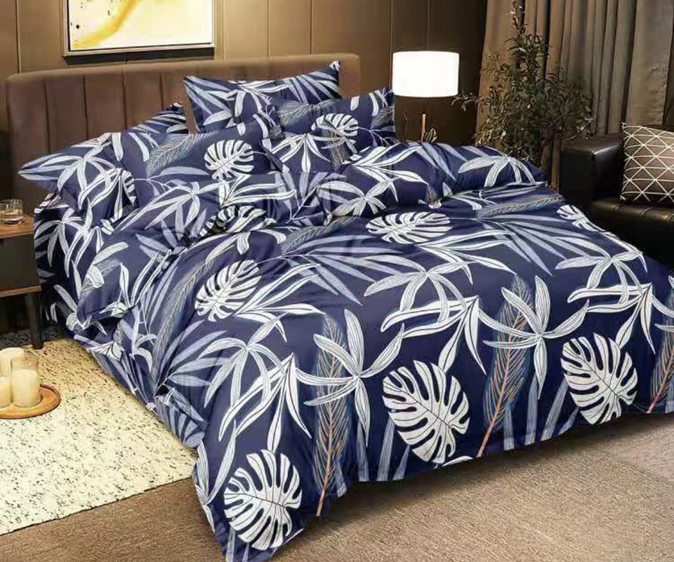 SET DE SABANA DE ALGODÓN DISEÑO DE 2.5 PLAZAS KING 9