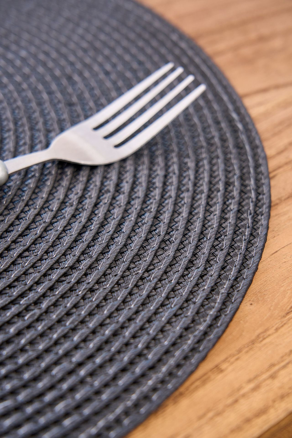 SET DE 6 INDIVIDUALES TEJIDOS REDONDOS 38CM 15