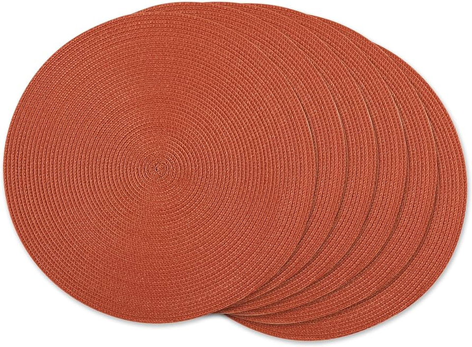 SET DE 6 INDIVIDUALES TEJIDOS REDONDOS 38CM 19