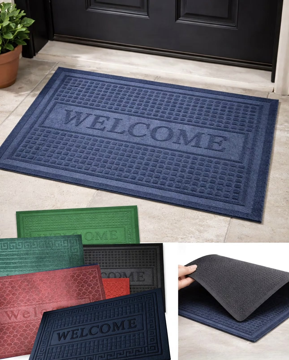 LIMPIA PIE ALFOMBRA BIENVENIDA FELPA ENGOMADO 40x60CM 1