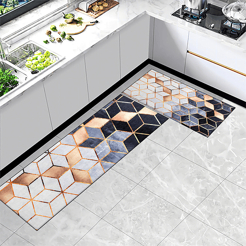 ALFOMBRA SET DE COCINA 2 PIEZAS 40x120CM + 40x60CM