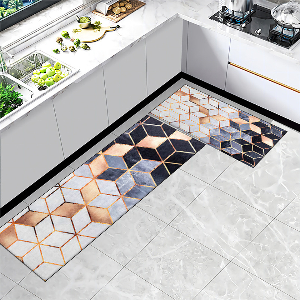 ALFOMBRA SET DE COCINA 2 PIEZAS 40x120CM + 40x60CM 2