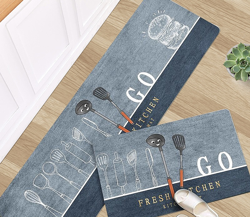 ALFOMBRA SET DE COCINA 2 PIEZAS 40x120CM + 40x60CM 7