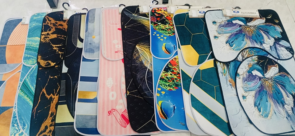 ALFOMBRA SET DE BAÑO 3 PIEZAS  5