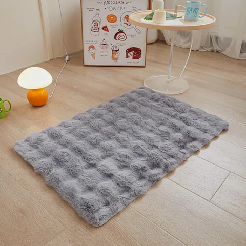 ALFOMBRA PIEL DE CONEJO 45x75CM