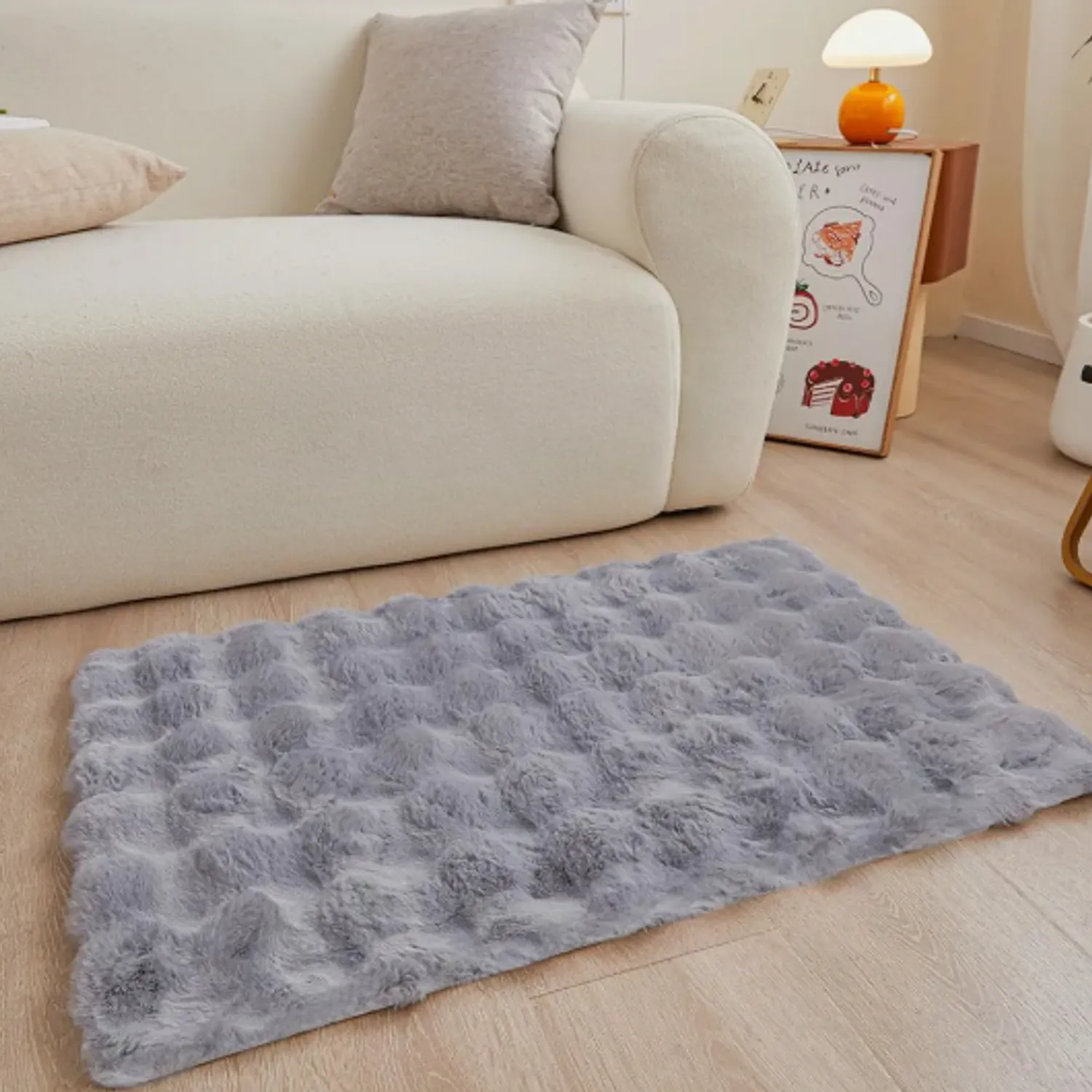 ALFOMBRA PIEL DE CONEJO 45x75CM 6