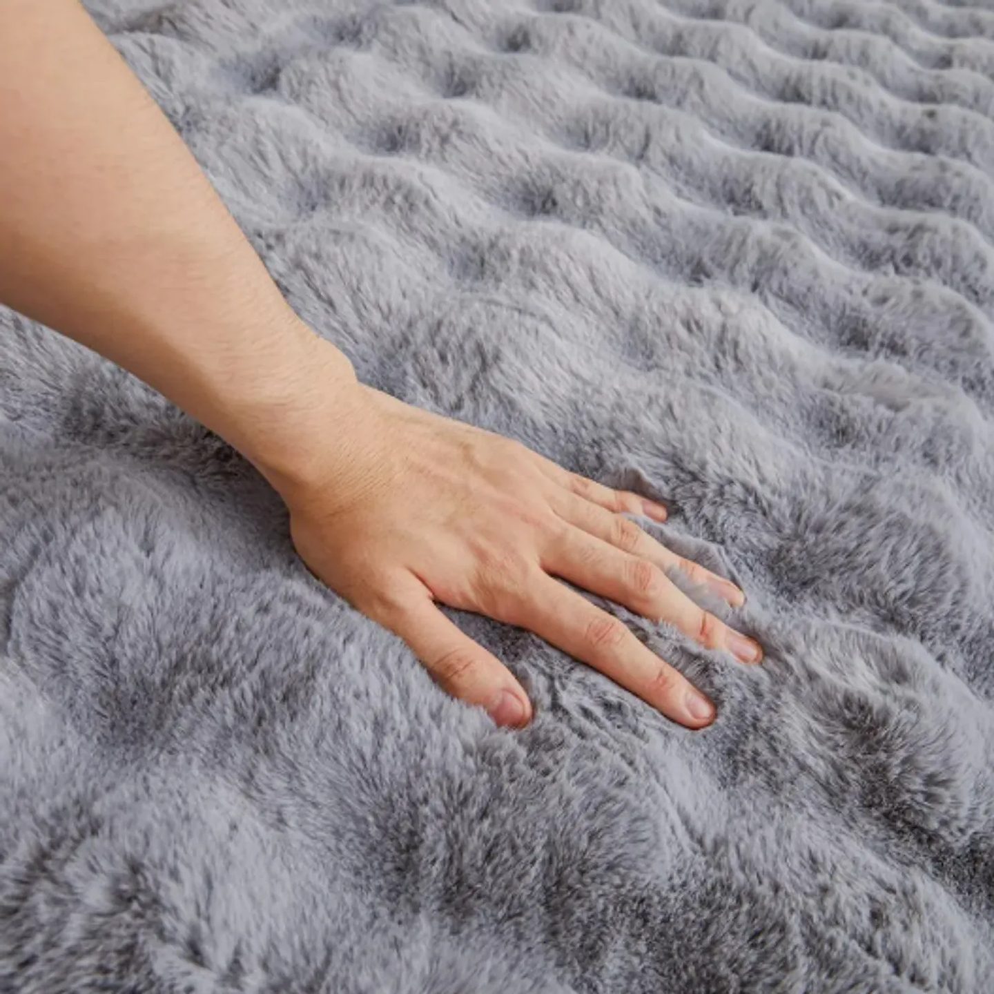 ALFOMBRA PIEL DE CONEJO 45x75CM 17