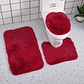 ALFOMBRA SET DE BAÑO PELUDO DE 3 PIEZAS  - Miniatura 1