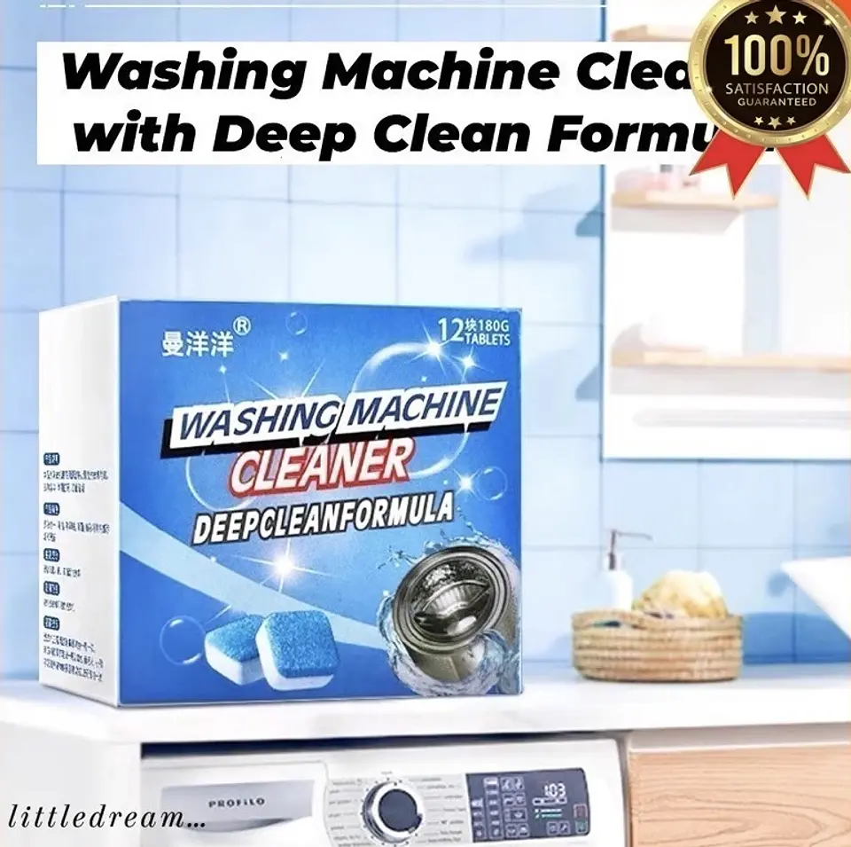 PASTILLAS EFERVESCENTE PARA LIMPIEZA DE LAVADORA  2