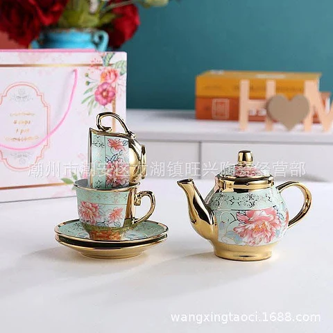 SET JUEGO DE TÉ DE CERÁMICA CON CAJA 