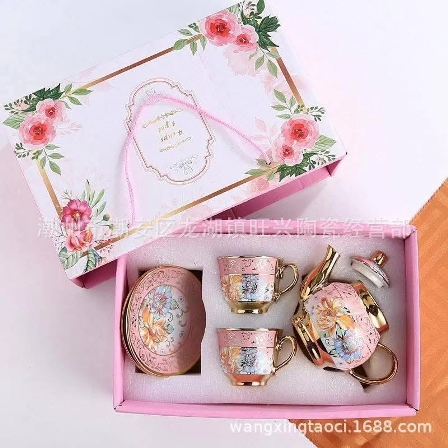 SET JUEGO DE TÉ DE CERÁMICA CON CAJA  1