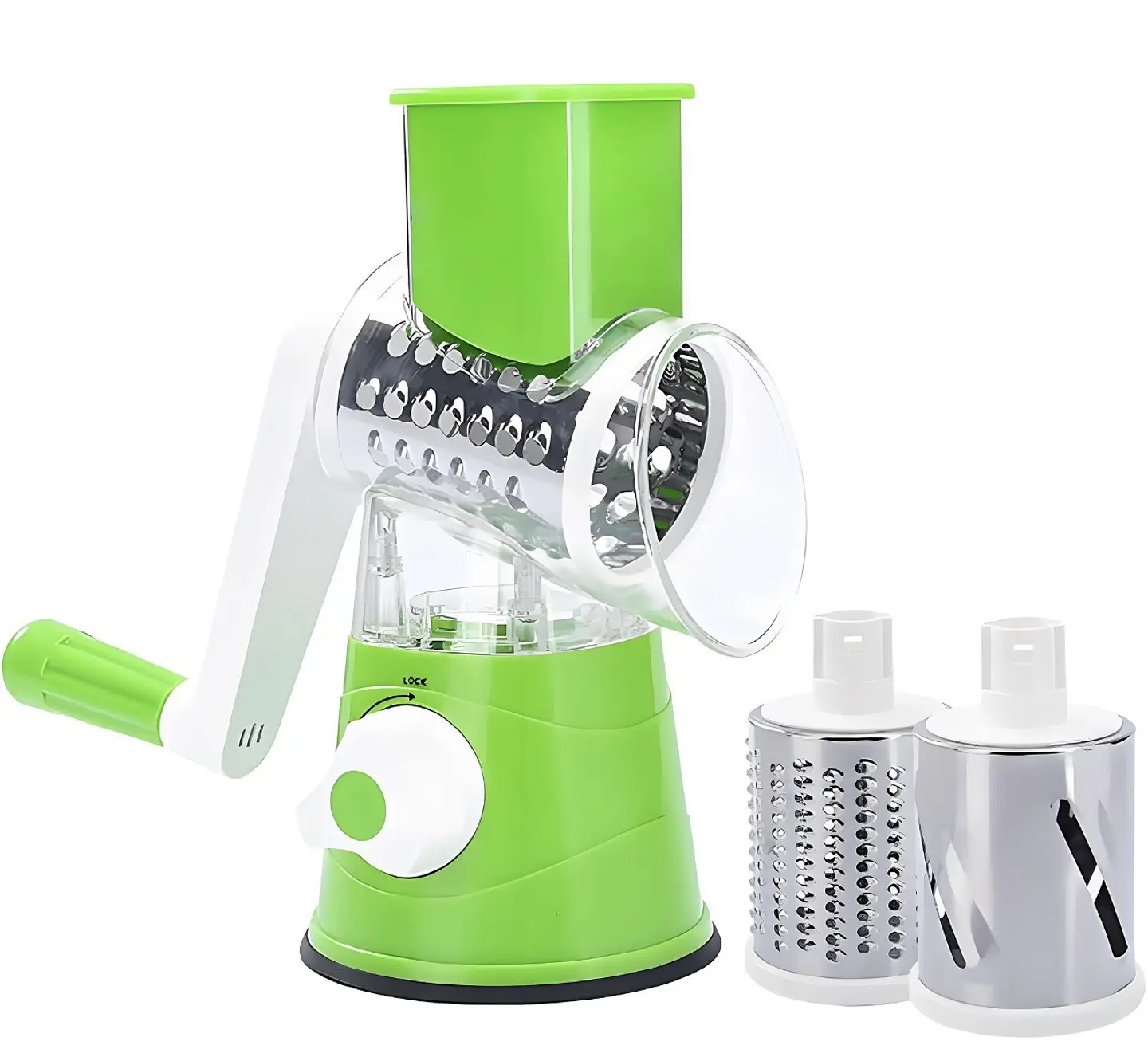 RALLADOR CORTADOR DE VERDURAS 3EN1 CON MANDOLINA  5