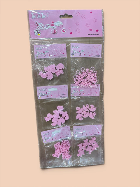 APLIQUES PLÁSTICOS TEMÁTICA BABY SHOWER