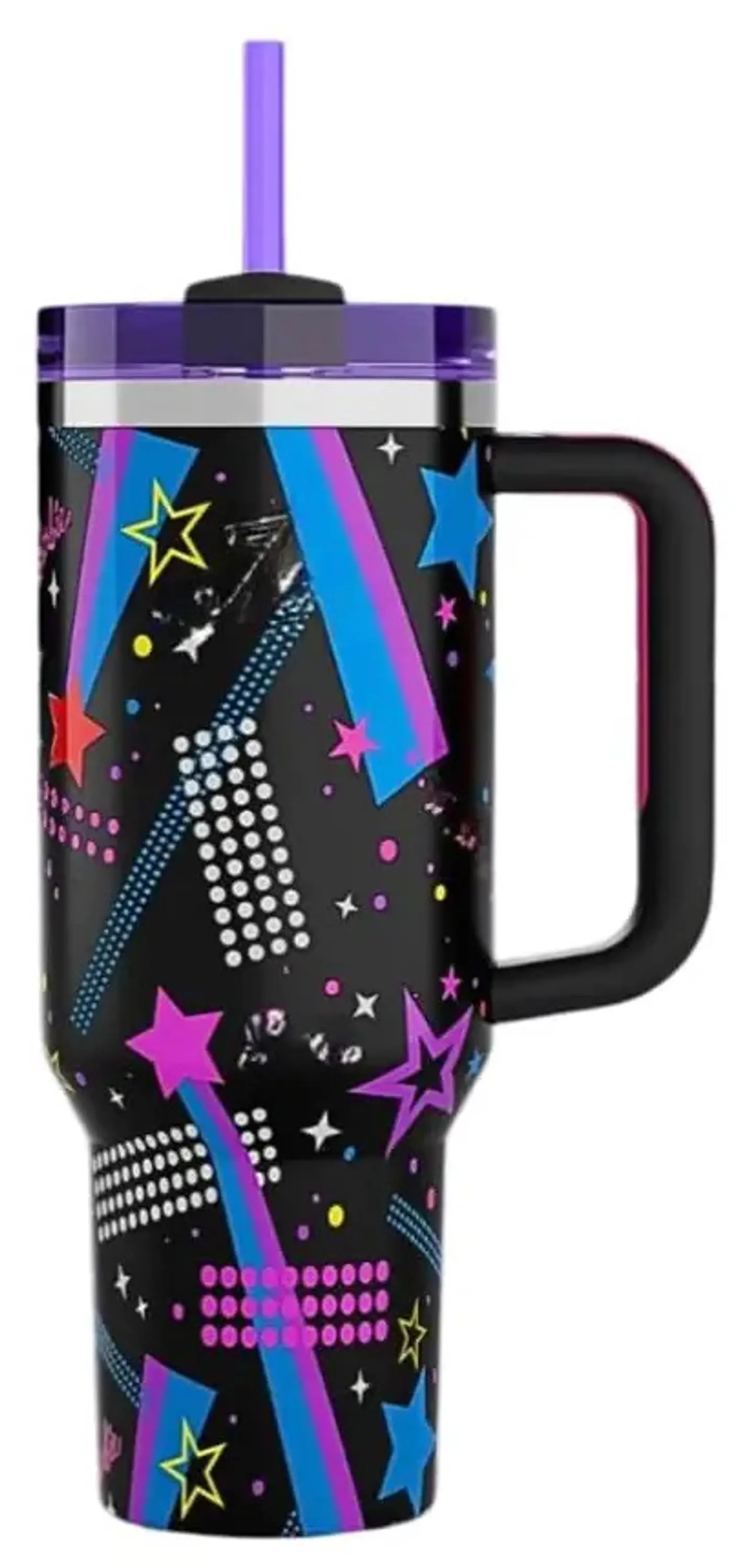 TERMO CON ASA DE ACERO INOXIDABLE DE 1.2L DISEÑO ESTAMPADO 2