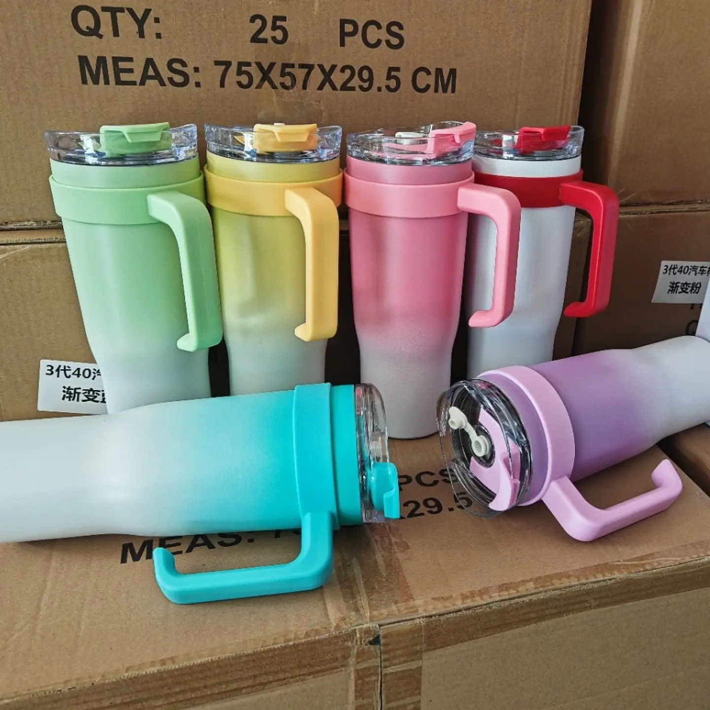 TERMO CON ASA DE ACERO INOXIDABLE DE 1.2L LILI PINK 2