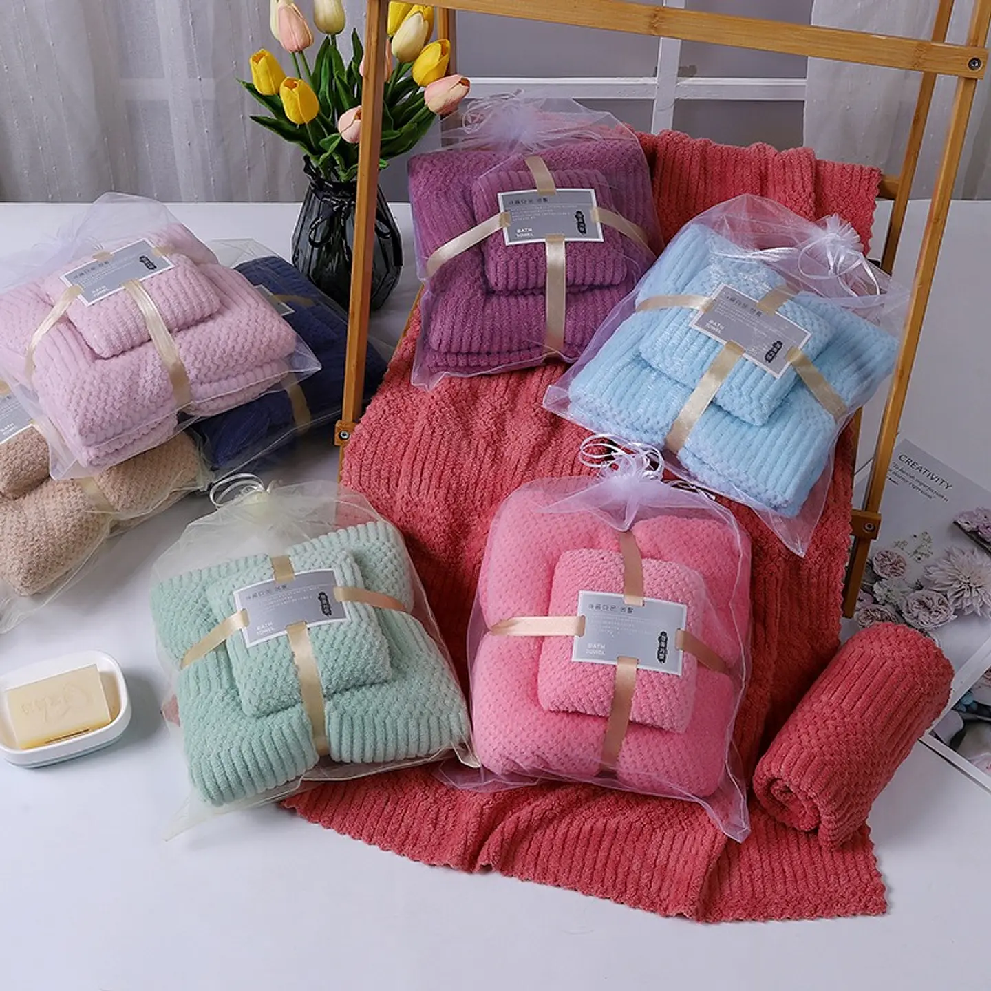 JUEGO DE TOALLA DE MICROFIBRA (CUERPO Y MANO) 4