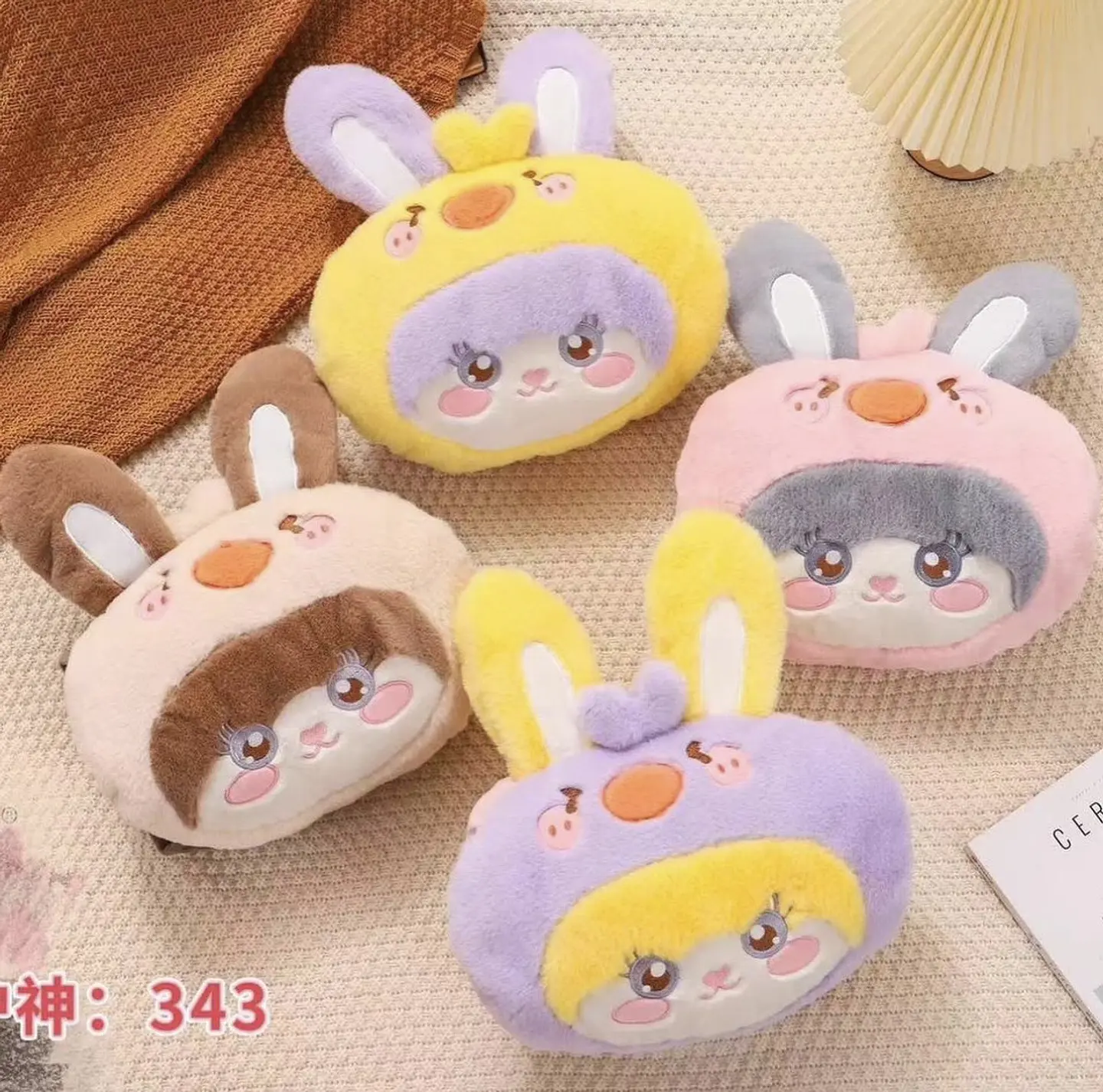 GUATERO PELUCHE ELÉCTRICO KAWAI 31x40CM CONEJO 2