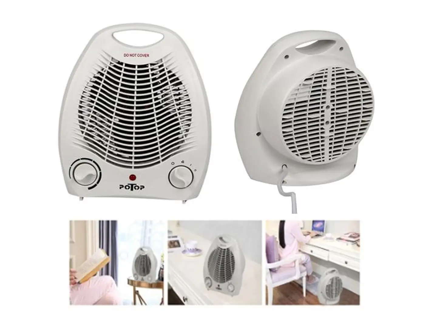 CALEFACTOR ELÉCTRICO TERMOVENTILADOR 1500W 5