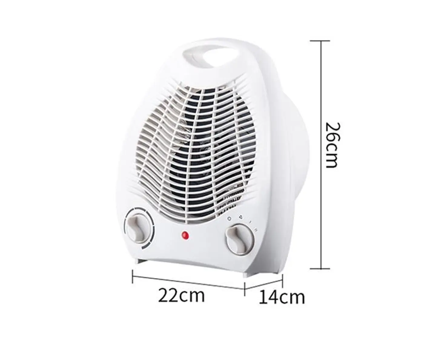 CALEFACTOR ELÉCTRICO TERMOVENTILADOR 1500W 9