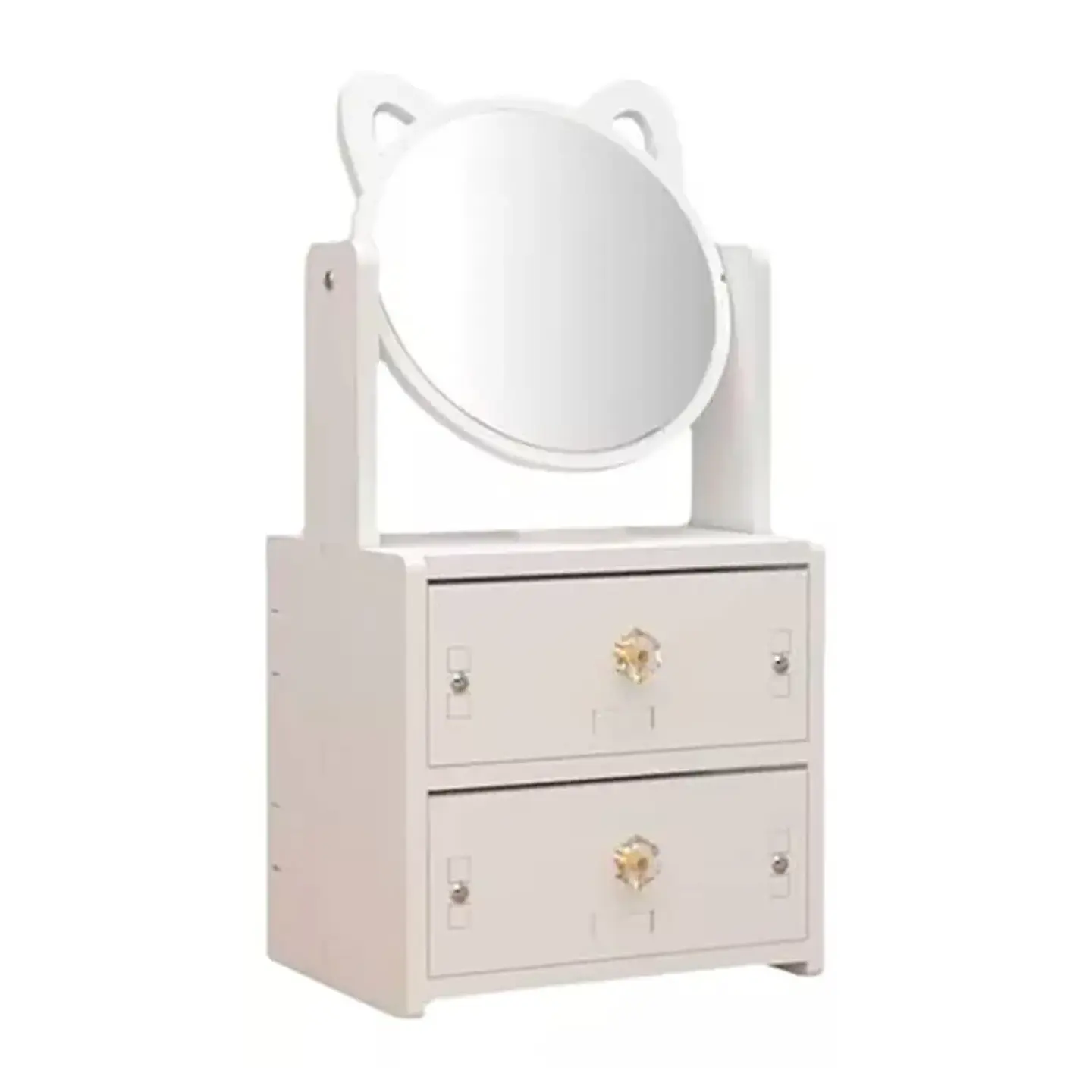 JOYERO DOBLE CAJON ESPEJO GATO  3