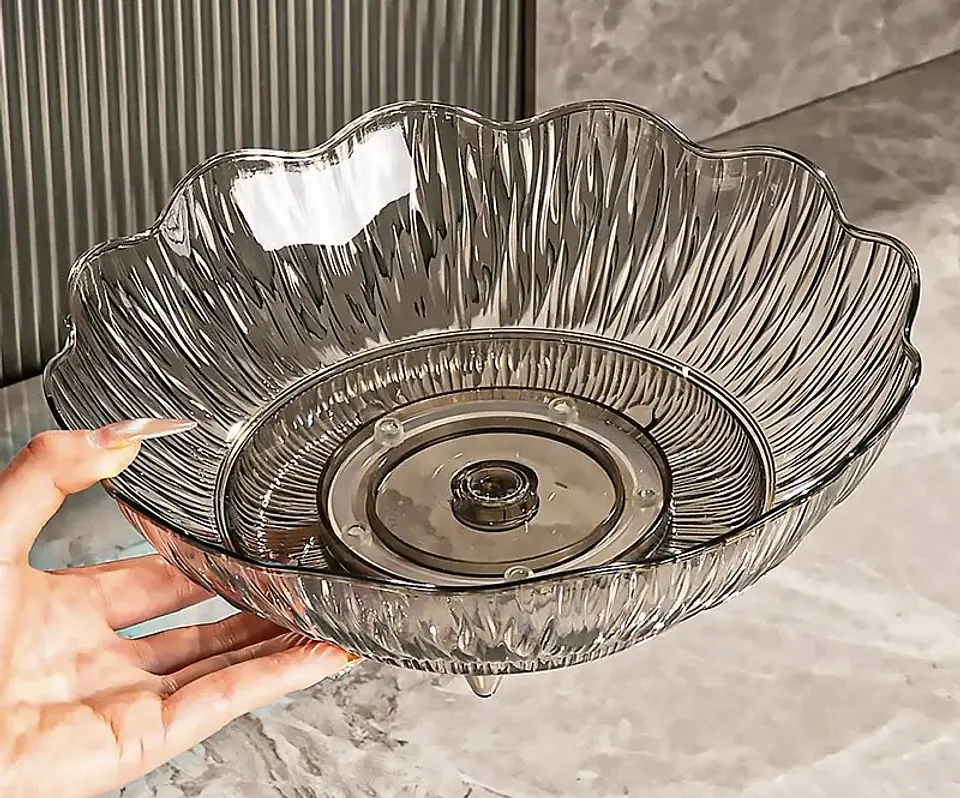 BANDEJA FRUTERO ACRÍLICO GIRATORIO 25CM 4