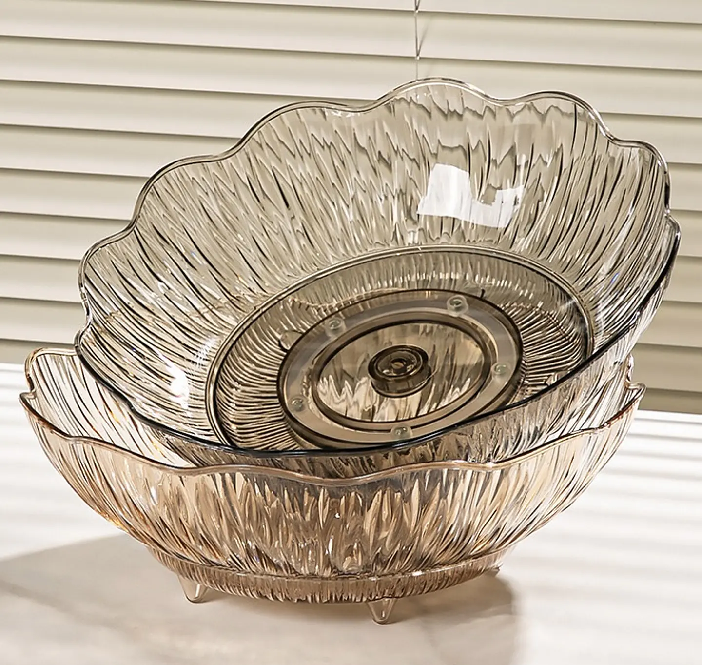 BANDEJA FRUTERO ACRÍLICO GIRATORIO 25CM 8