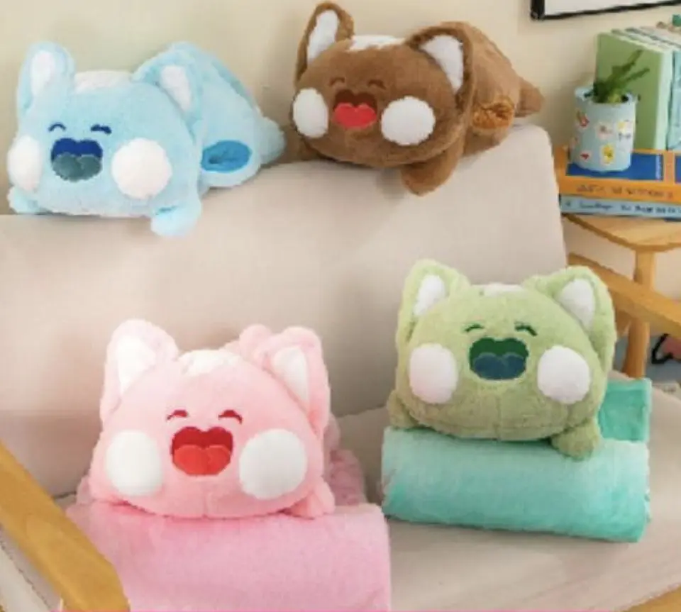 PELUCHE ANIMALES Y PERSONAJES CON MANTA 100x155CM 3