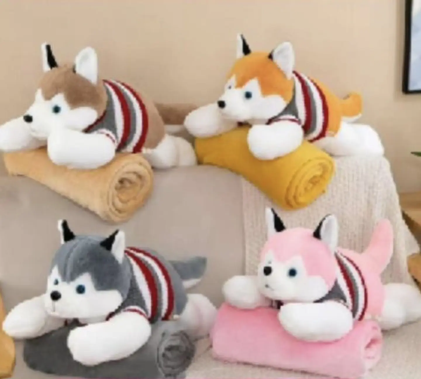 PELUCHE ANIMALES Y PERSONAJES CON MANTA 100x155CM 5