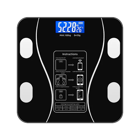 PESA BALANZA CORPORAL DIGITAL DE VIDRIO TEMPLADO