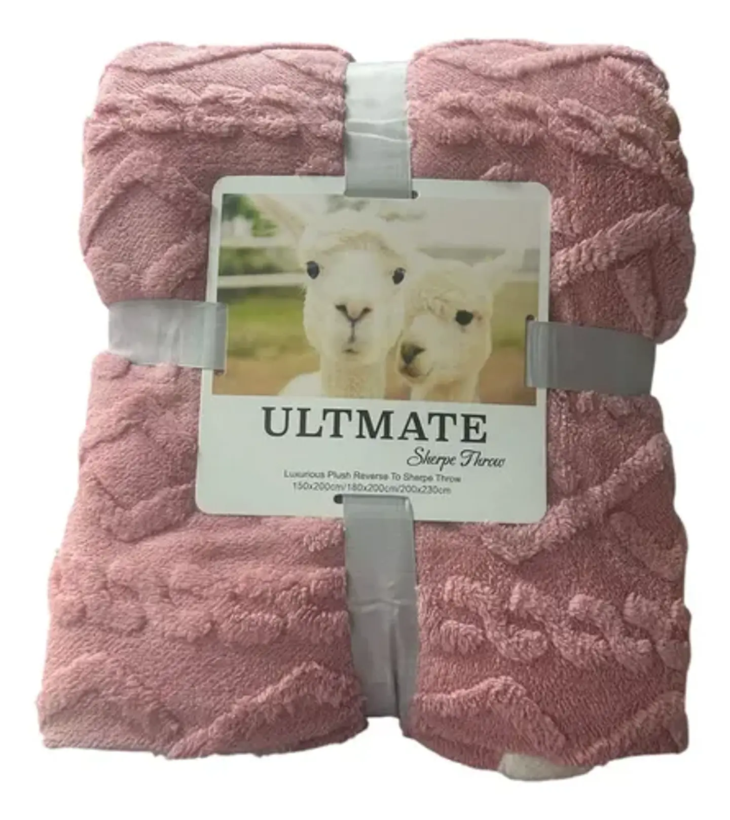 FRAZADA TEXTURIZADA TRENZADA CON CHIPORRO DE 2 PLAZAS 200x230CM 8