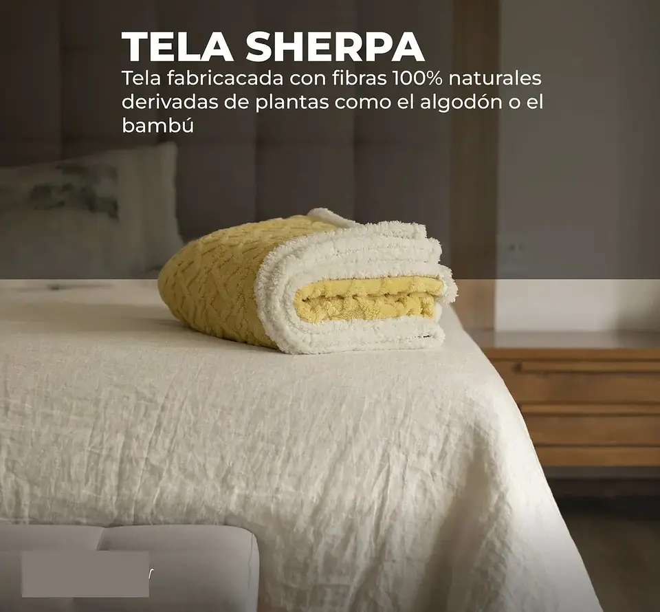 FRAZADA TEXTURIZADA TRENZADA CON CHIPORRO DE 2 PLAZAS 200x230CM 12