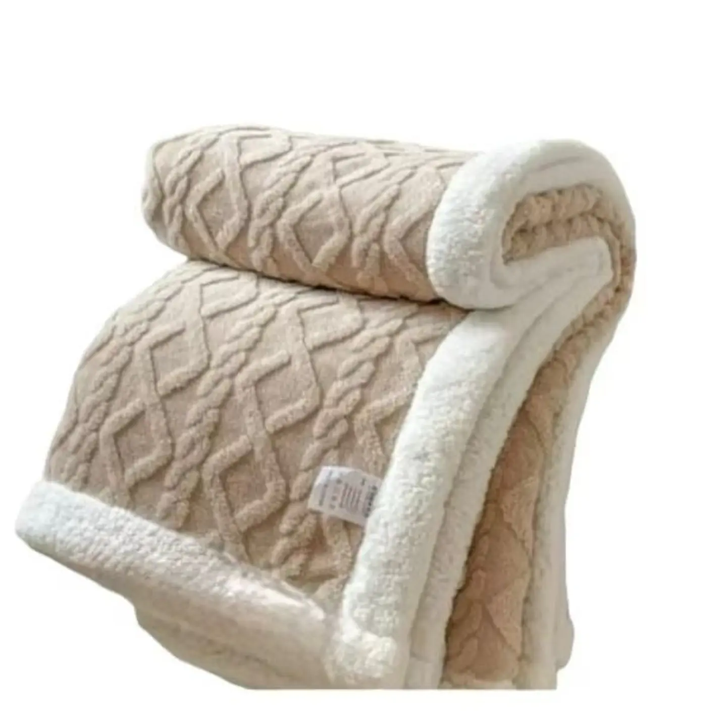 FRAZADA TEXTURIZADA CON CHIPORRO DE 1.5 PLAZAS 180x200CM 2