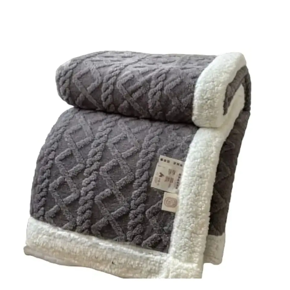 FRAZADA TEXTURIZADA CON CHIPORRO DE 1.5 PLAZAS 180x200CM 5