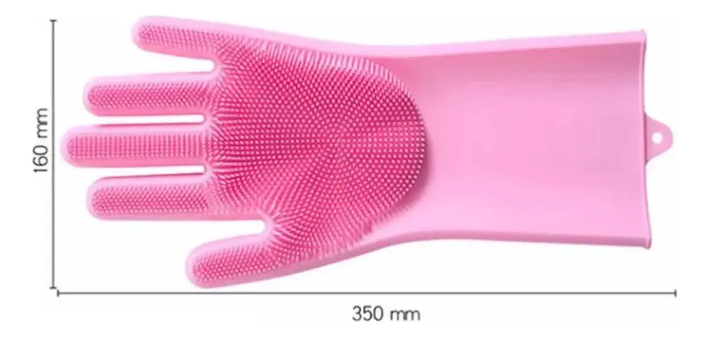 PAR GUANTE FLOR PARA LAVAR MULTIUSO  9