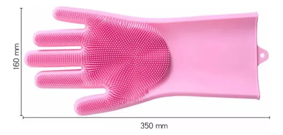 PAR GUANTE FLOR PARA LAVAR MULTIUSO  9