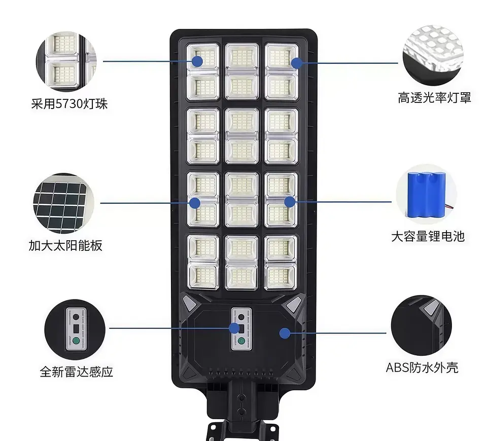 FOCO EXTERIOR SOLAR DE 1000W MEDIANO  3