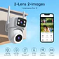 CAMARA DOBLE DE SEGURIDAD 1 FIJA 1 MOVIL  - Miniatura 1