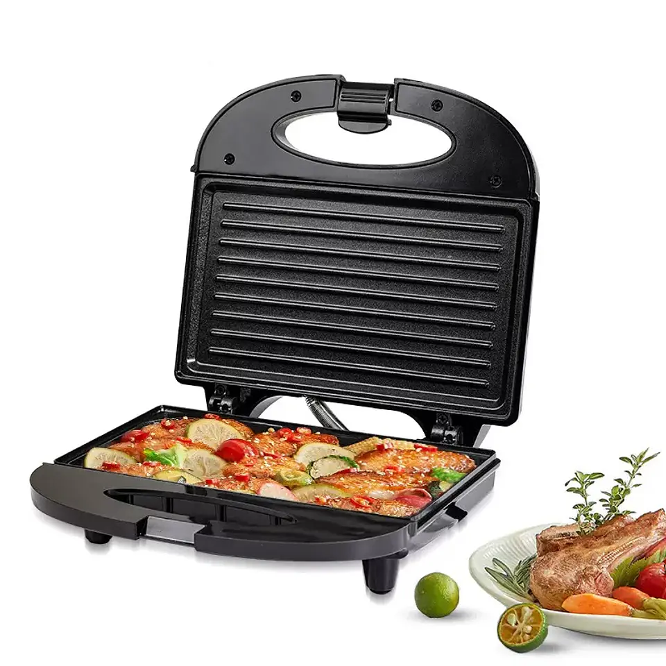 MAQUINA SANDWICHERA TOSTADOR GRILL 2EN1 1200W  1