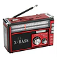 RADIO SOLAR X-BASS CON ENCHUFE Y LINTERNA  - Miniatura 1