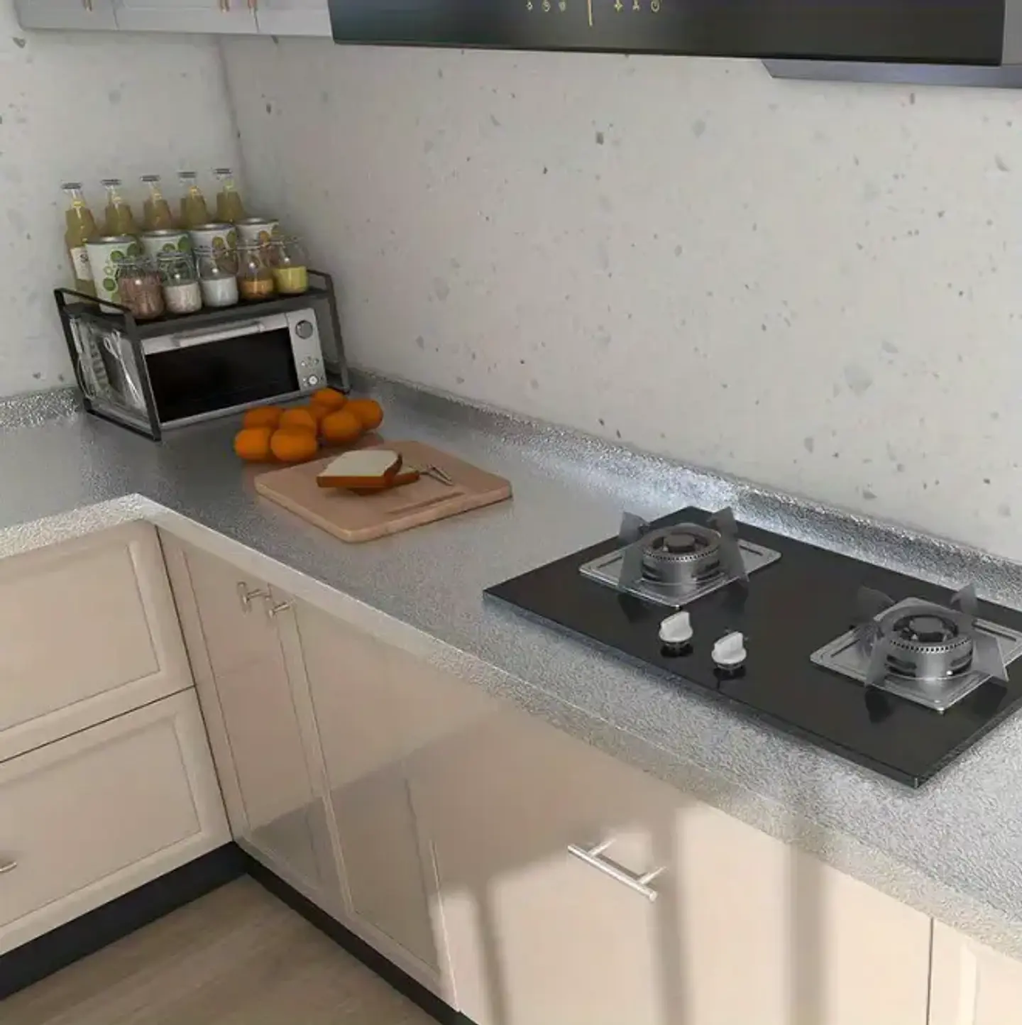 ROLLO PAPEL DE ALUMINIO CON ADHESIVO PARA COCINA 200X60CM 3