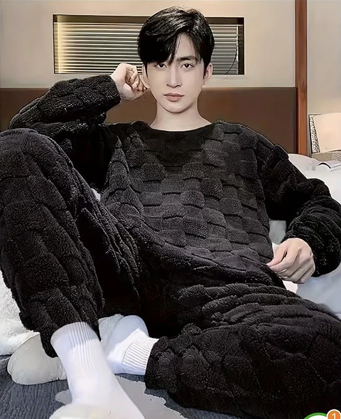 PIJAMA TEXTURIZADO 2 PZS HOMBRE 